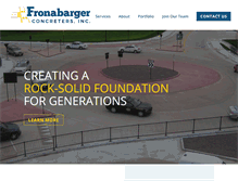 Tablet Screenshot of fronabarger.com